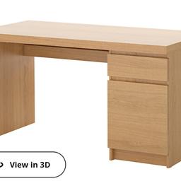 Ikea Malm desk in Oak, unassembled ready for collection.

New at Ikea will cost you £179.00

buyer to collect

smoke-free home

No offers