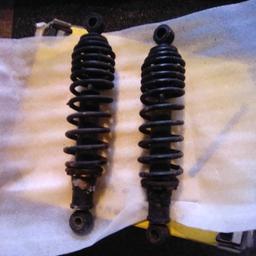 used pair of black shock absorbers from Yamaha virago 535 still useable