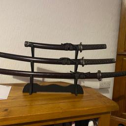 Metals swords and stands can sell separately or the whole collection £125