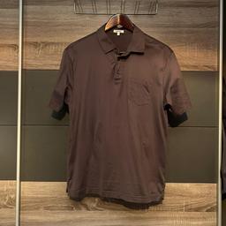 Men’s Large Arne Mercerised Cotton Slim Fit Polo Shirt - Charcoal

Excellent condition