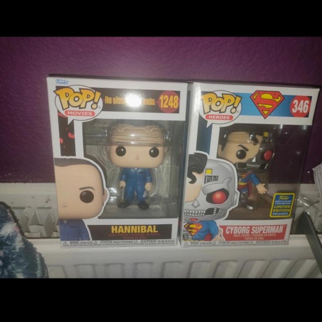 Hannibal and superman both good condition never used