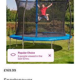 A fun and exciting addition to your garden, the 10ft BouncePro Trampoline with Safety Enclosure encourages exercise and outdoor play!



retails at £169.99 selling for £100