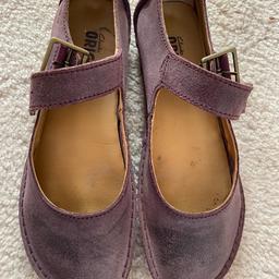 Clark’s Originals Janey June Womens Mary Jane Shoes. Shoes UK 5. 5 D Mauve Nubuck Leather.