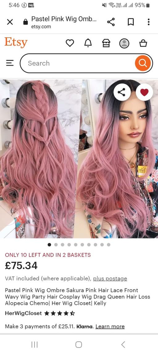 Buy & Sell West Midlands Walsall - Photos for pink wig