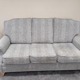 Three seater sofa and 2 matching armchairs. Collection only.