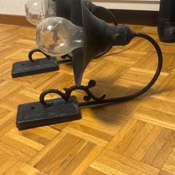 2x Vintage Lampen. Batteriebetrieben, Wandmontage