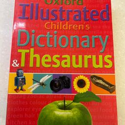 Oxford illustrated, children’s dictionary and thesaurus. 
In good general condition 
Listed on multiple sites from a smoke, free pet free home