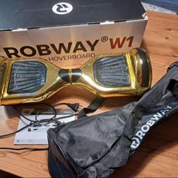 Wenig benutztes Hoverboard der Marke Robway in original Verpackung mit Ladegerät, Tragetasche und Bedienungsanleitung!