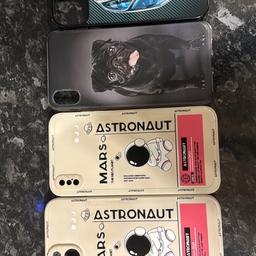 1. iphone 14 pro max mag safe case
 2 xsmax. case
 3 xs
 4 xs
 5 iphone 13
 collection wallasey /deliv local.
all £5 each. cost over £60 all
