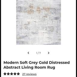 Beautiful brand new rug 10.5ft x7.5ft can deliver locally free or can collect from B68 Oldbury RRP £249 will accept £80 soft gold cream grey distressed rug stunning rug