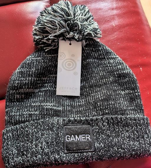 Buy & Sell Blaenau Gwent Georgetown - Blaenau Gwent - Photos for Jeff & co gamer black/white fleck bobble hat.