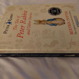 IDEAL GIFT TO MARK RECENT ARRIVAL..ORIGINALLY £18 WHEN PURCHASED..BEATRIX POTTER PETER RABBIT..BOUGHT AS GIFT BUT RECIPIENT ALREADY HAS SO BARGAIN FOR SOMEONE..LARGE HARDBACK 11 INCHES (29 CMS) X 9 INCHES (24 CMS)