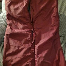 burgundy fleecy lined wheelchair cosy...
never used...keeps legs and back warm...
collection only please..