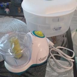 Tommee tippee food processor & bottle cleaner
chip on food processor lid ,doesn't effect use.
£5 both or can split