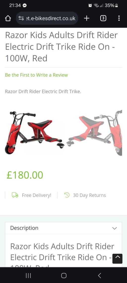 Buy & Sell Lancashire West Lancashire - Photos for razor drift rider