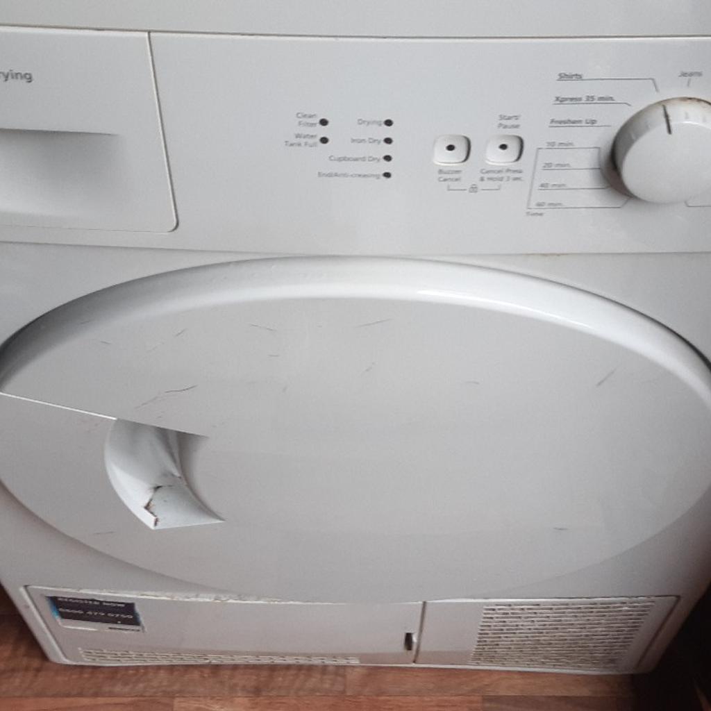Beko tumble dryer, the buttons have issues as well as some marks but it can be fixed selling cheap due to its defects

collection or can be delivered for extra cost

no time wasters quick sale