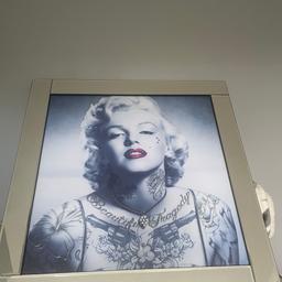 Marilyn Munroe Framed Picture Measuring 33.5 Inches x 33.5 Inches