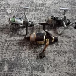 3 reels all work as they should and come with line

will swap for feeder fishing gear

can deliver for cost