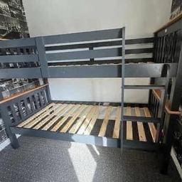 NEPTUNE GREY AND PINE BUNK BED (FRAME ONLY NO MATTRESSES) £280.00🌟

WITH Winchester MATTRESSES £400.00⭐️

WITH Oxford mattresses £500.00 🌟

TO PLACE YOUR ORDER RING 📞01709 208200 or click here to order via our website - https://www.bwbeds.co.uk/product-page/neptune-grey-and-pine-bunk-frame-only-no-mattresses

Dimensions: W205 x D104 x H152cm
The Neptune bunk bed is the ideal space saving solution and perfect for modern living. Made from solid pine wood, this bunk bed can also be split into two single beds, so it is an extremely practical and versatile piece that will last you for years to come.
Features:
Classic single bunk bed
Made from solid pine wood
Can be split into 2 single beds
Side rails included for safety
Solid wooden bed slats
**Mattresses not included***
Accepts 2 standard UK single mattresses (3ft)
Assembly required

B&W BEDS 

Unit 1-2 Parkgate Court 
The gateway industrial estate
Parkgate 
Rotherham
S62 6JL 
01709 208200
Website - bwbeds.co.uk