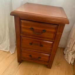 Vietnamese hardwood bedside tables beautiful condition. Can separate £25.00 each £50 for both