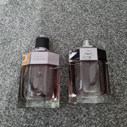 mens Aftershave 100ml 
these have been used appropriately over 3/4 full
one has no lid