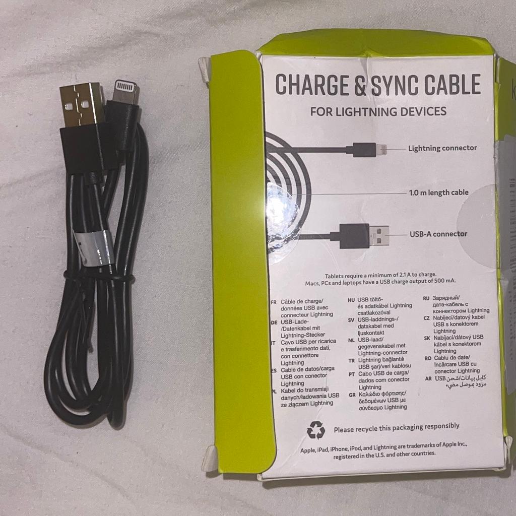 Kit Lightning Charge Cable Lightning to USB-A 1m

For iPhones

It is new without box

Offers
