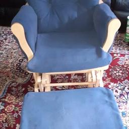 Mini Star Maternity Nursing Glider Rocking Chair Gliding With Stool Wood Frame.
Blue in colour in excellent condition.
Collection from HA0 Wembley.
Cash on collection only.
Thanks for viewing