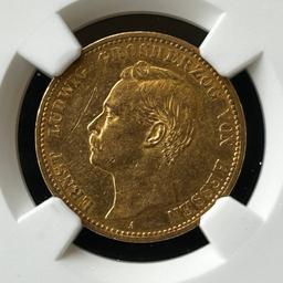 KAISERREICH 20 MARK 1903 A "ERNST LUDWIG" NGC AU55 Zertifiziert Goldmünze.



Privatverkauf keine Rücknahme die Fotos sind Bestandteil des Angebotes