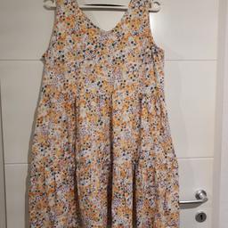 gesamte länge ca 92cm
Schöne Sommer Kleid gr.XL # strechig 
blumen muster # Armlos # Baumwolle 
Versand möglich