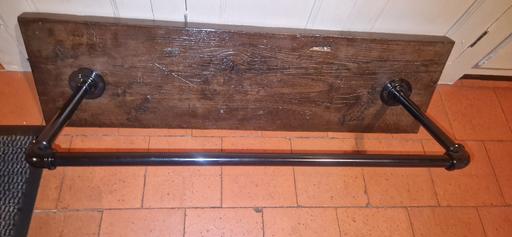 Buy & Sell West Midlands Birmingham - Photos for Hand Made Rustic Wooden Shelf With Rail