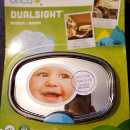 Two ways to view your child while in the car - rear-facing or forward-facing. Clear-sight for vivid reflection. Two attachment options keep the mirror securely in place. Visor clip attachment lets you view your forward-facing child. Mirror pivots and rotates 360°. Push-Lock suction cups fit within defroster grid lines to secure mirror to rear window. Switch between the visor clip and mini Push-Lock suction cups using the simple design.