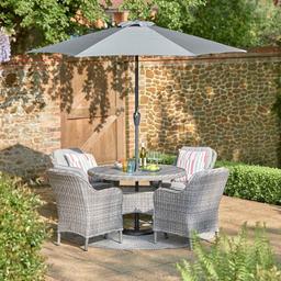 LG OUTDOOR ST TROPEZ 4 SEAT DINING SET WITH 2.5M PARASOL

£999.00 RRP £1,329.00 FREE DELIVERY ( Not On Display )
Sand - In-stock
Stone – In-stock

Aluminium Frame
Multi-Toned EverWeave
Includes 2.5m Crank and Tilt Parasol
3 Years Limited Warranty
110cm Table
UV Resistant
Seasonproof Eden Cushions
Stackable Chairs
StainSafe Cushions
Ceramic Wood-Effect Table Top

Free UK Mainland Delivery On Most Brands
To order please visit our Showroom or order online at gardenstreet.co.uk
T&C apply Stock/Price Subject To Change

To keep up to date with Garden Street Showroom please visit our Facebook Page Garden Street Showroom  & for more information search for Garden Street online 

Opening Hours
Monday to Friday: 9:00am - 5:00pm
Saturday & Sunday: 10:00am - 4:00pm

Garden Street
Hampton House
Weston Road
Crewe
Cheshire
CW1 6JS
