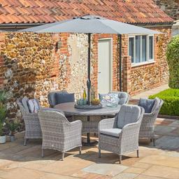 LG OUTDOOR ST TROPEZ 6 SEAT DINING SET WITH 2.5M PARASOL

£1499.00 WAS £1,999.00 FREE DELIVERY ( On Display )
Sand - In-stock
Stone – In-stock

Aluminium Frame
Multi-Toned EverWeave
Includes 3m Crank and Tilt Parasol
3 Years Limited Warranty
140cm Table with Lazy Susan
UV Resistant
Seasonproof Eden Cushions
Stackable Chairs
StainSafe Cushions
Ceramic Wood-Effect Table Top

Free UK Mainland Delivery On Most Brands
To order please visit our Showroom or order online at gardenstreet.co.uk
T&C apply Stock/Price Subject To Change

To keep up to date with Garden Street Showroom please visit our Facebook Page Garden Street Showroom & for more information search for Garden Street online

Opening Hours
Monday to Friday: 9:00am - 5:00pm
Saturday & Sunday: 10:00am - 4:00pm

Garden Street
Hampton House
Weston Road
Crewe
Cheshire
CW1 6JS