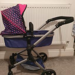 Good clean condition,  operates like a normal size travel system, adjustable handles and basket,

smoke and pet free home,  pickup from bb1 blackburn,  might be able to deliver locally.