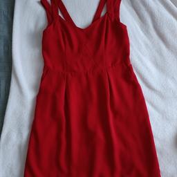 red oasis dress size 12. has tag on. original price was £60 I paid half price. split came too short, I'm 5'8 in height. it didn't come with belt but has the hoops see last pic. collect from Tipton dy4.