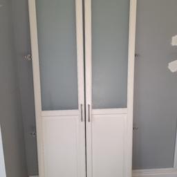 4 pieces of wardrobe doors 230cm x 50cm each with hinges IKEA PAX BIRKELAND 10511 price for 4