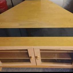 Price is for both items!  Both items match its just the camera lighting that makes them look a slightly different colour, Solid Oak and granite top. Bargain!