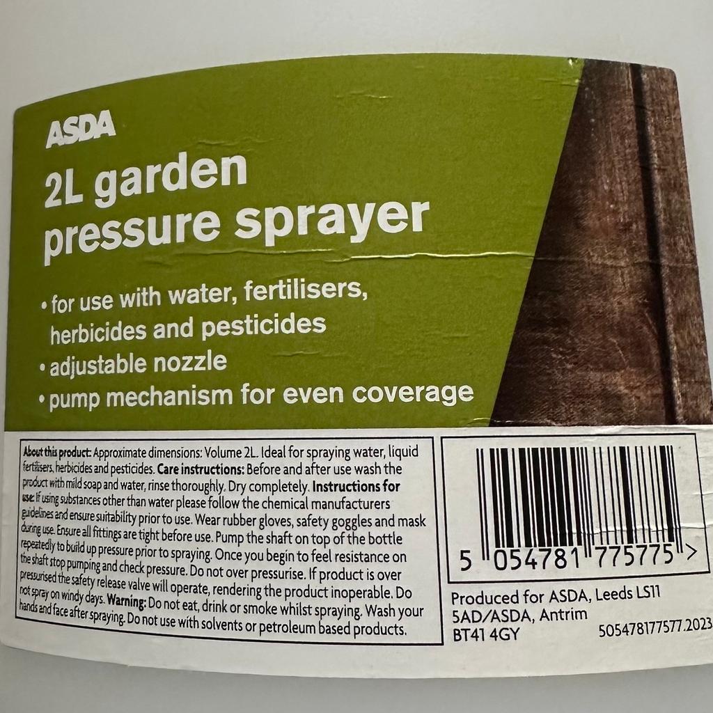 Garden 2L sprayer… not used brand new.