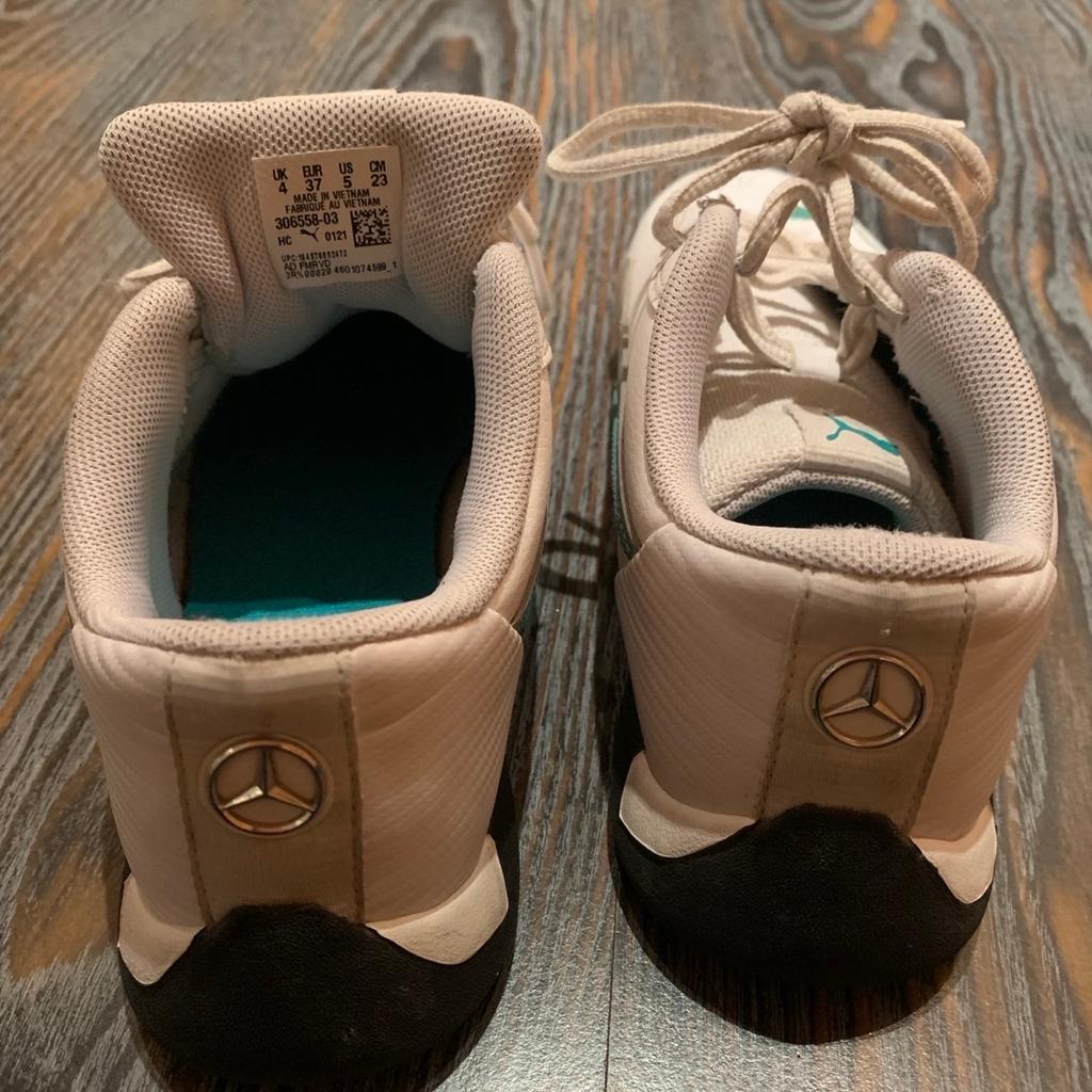 Verkaufe wenig getragene Puma Mercedes Schuhe in der Größe 37