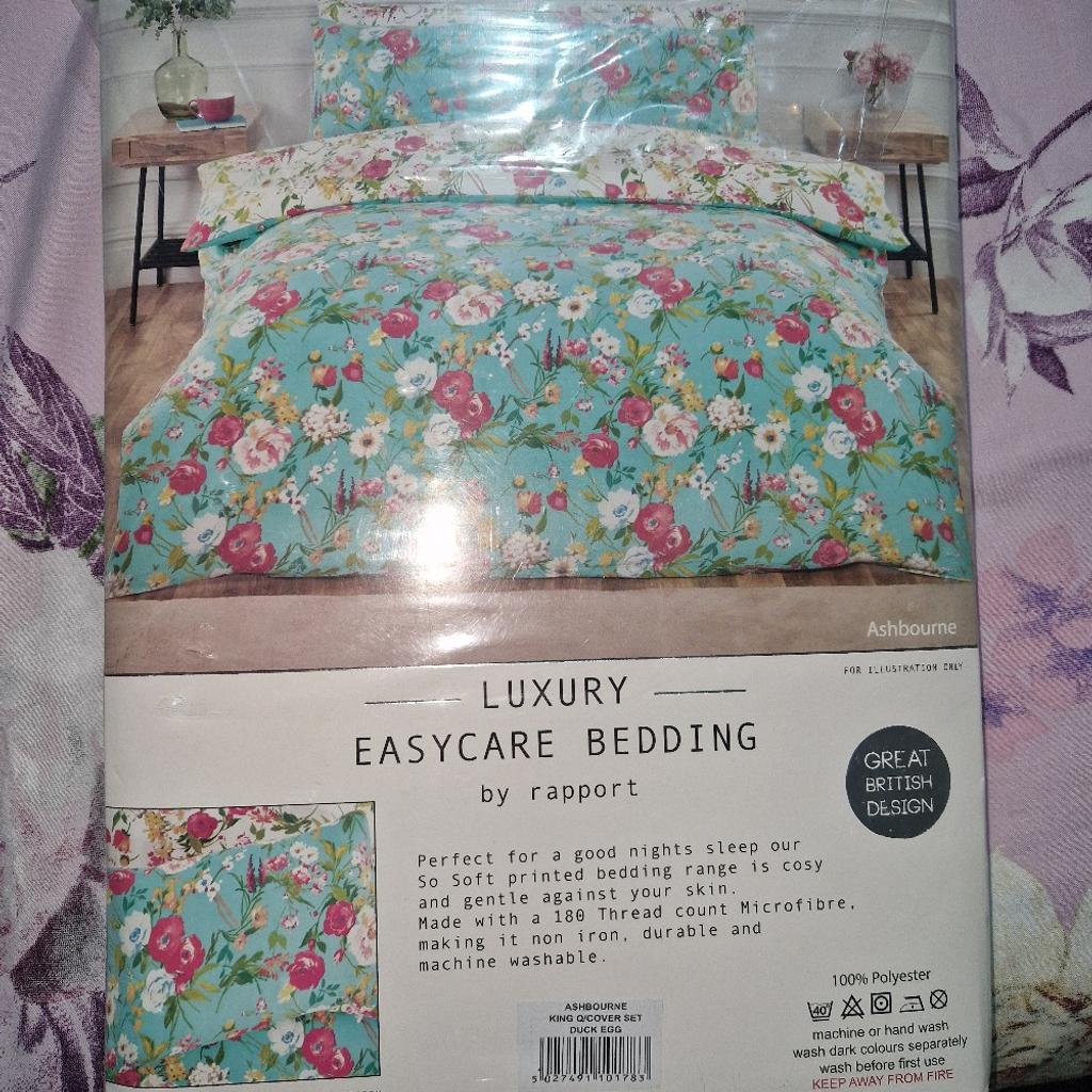 Brand new bed sheets king size, unopened