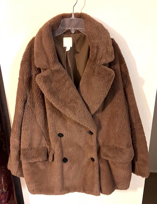 Buy & Sell South West London West Brompton - South West London - Photos for H&M Teddy Faux Fur Coat Jacket Size Large