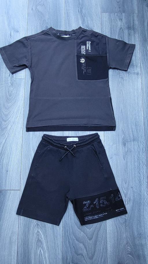 Buy & Sell Surrey Elmbridge - Photos for Zara Boys Summer Sets Black T- shirt & Shorts