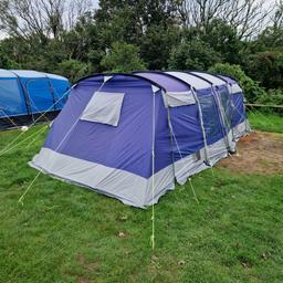 It's a Skandika Montana 8. 8 person tent. 4 bedrooms + living space. Separate ground sheet. Sizes in picture. In fab condition. Its been a loved, well used & very well looked after tent. (Cleaned & dried properly every time we've used it.
Now our kids no longer want to camp 😔
We have loads of other camping stuff. So ask if u need anything as not listed yet & some items we are keeping.