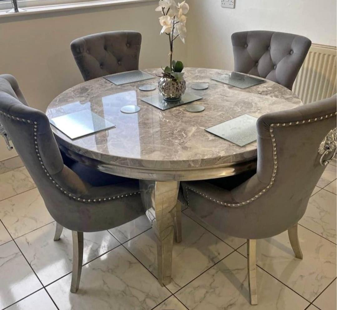 MARBLE TABLE AND 4 KNOCKER CHAIRS in WS3 Walsall for £375.00 for sale Shpock