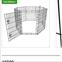 Foldable puppy play pen. 
Suitable for indoor or outdoor use.