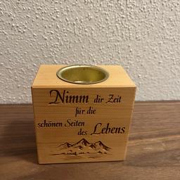 Teelichthalter aus Zirbenholz - Maße siehe Foto. Abholung Thiersee - Mitnahme Kufstein/Wörgl - 5€