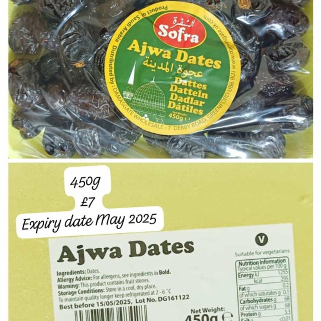 selling fresh quality Ajwa Dates for £7
450g.
anyone interested pls dm thanks