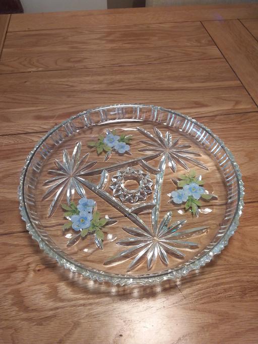 Buy & Sell West Midlands Walsall - Photos for Cut Glass Fruit/Cake Display Dish