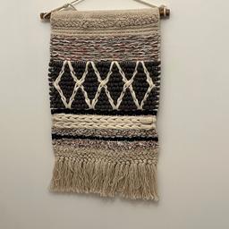 Lovely boho wall hanging would look lovely in any room from nursery to stair landing. Can dismantle to wash. Collection Retford