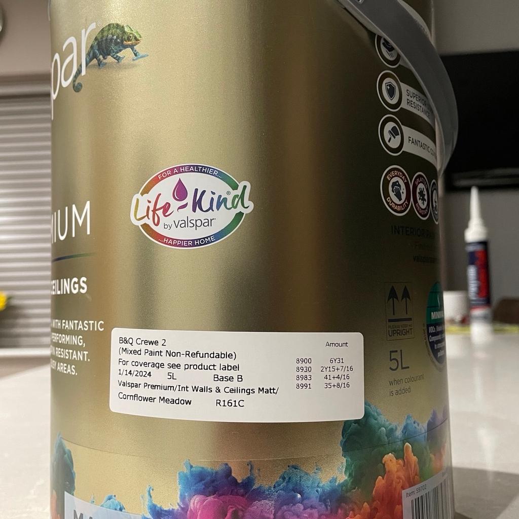 Valspar Premium Paint Cornflower Meadow in CW11 Sandbach für 35,00